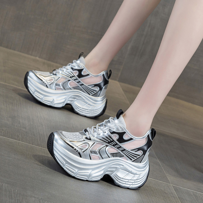 Mesh Sneaker Women - 8 cm Gizli Yükseklik Artıran Platform