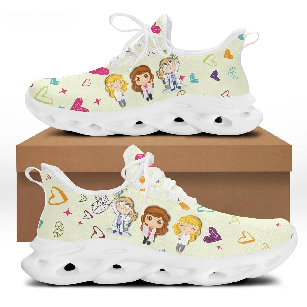 Mesh Sneaker Women - Sevimli Karikatür Doktor Hemşire Ayakkabıları Kadınlar