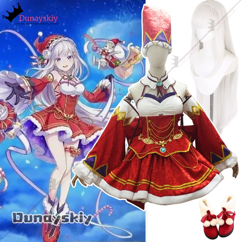 Women Shoes Japan - Özelleştirilmiş Anime Emilia Cosplay Noel Kıyafetleri