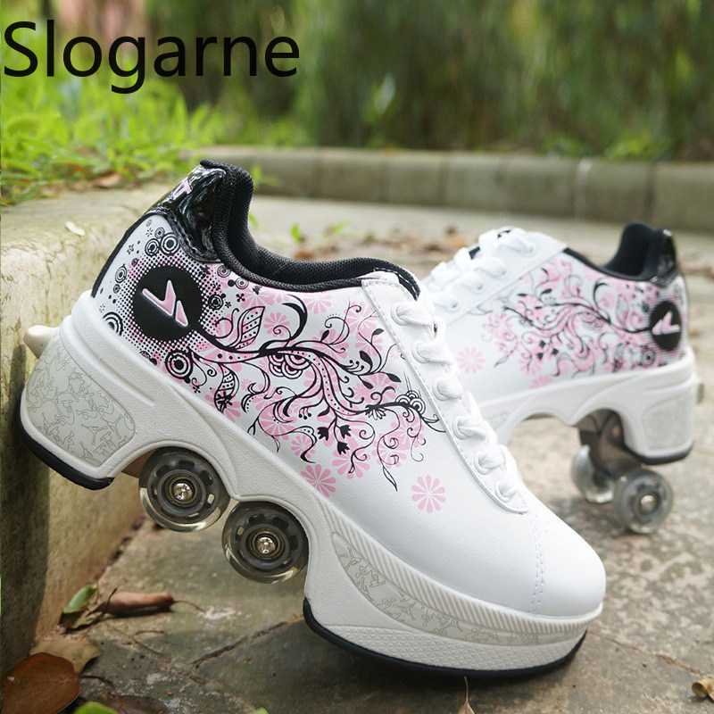 Women Shoes Size - Kadınlar 4 Tekerlekli Deforme Olabilen Paten