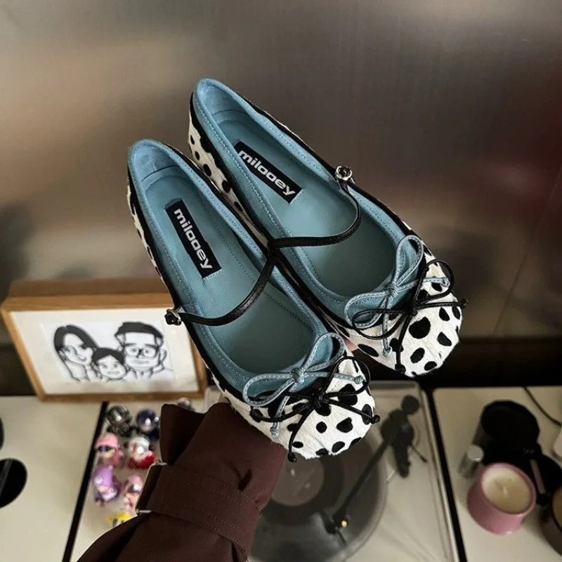 Women Shoes Size - 2026 Fransız Düz Tabanlı Yuvarlak Burunlu