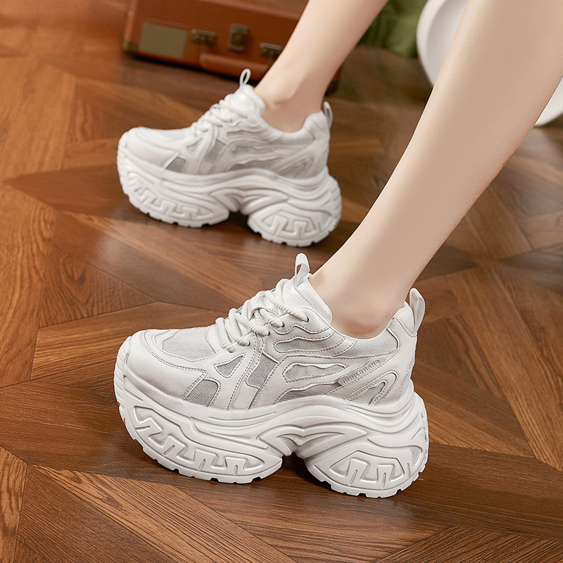 Mesh Sneaker Women - Kadın Modası Kalın Tabanlı Spor Ayakkabılar