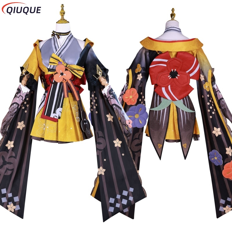 Women Shoes Japan - Chiori Cosplay Kostüm Peruk Bot Ayakkabı