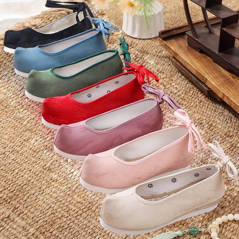 Women Shoes Japan - Düz Renk Hanfu Antik Tarzı Ayakkabılar