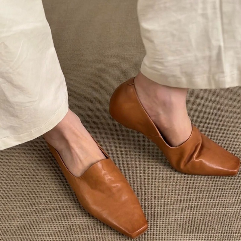 Women Shoes Size - Retro Düz Loafer'lar Kadın Slip-on İngiliz