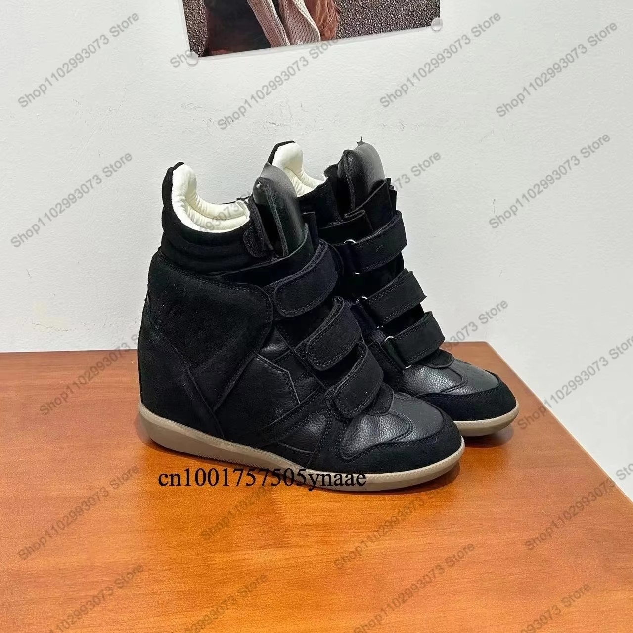Women Shoes Store - Kadın Gizli Dolgu Topuklu Yüksek Bilekli