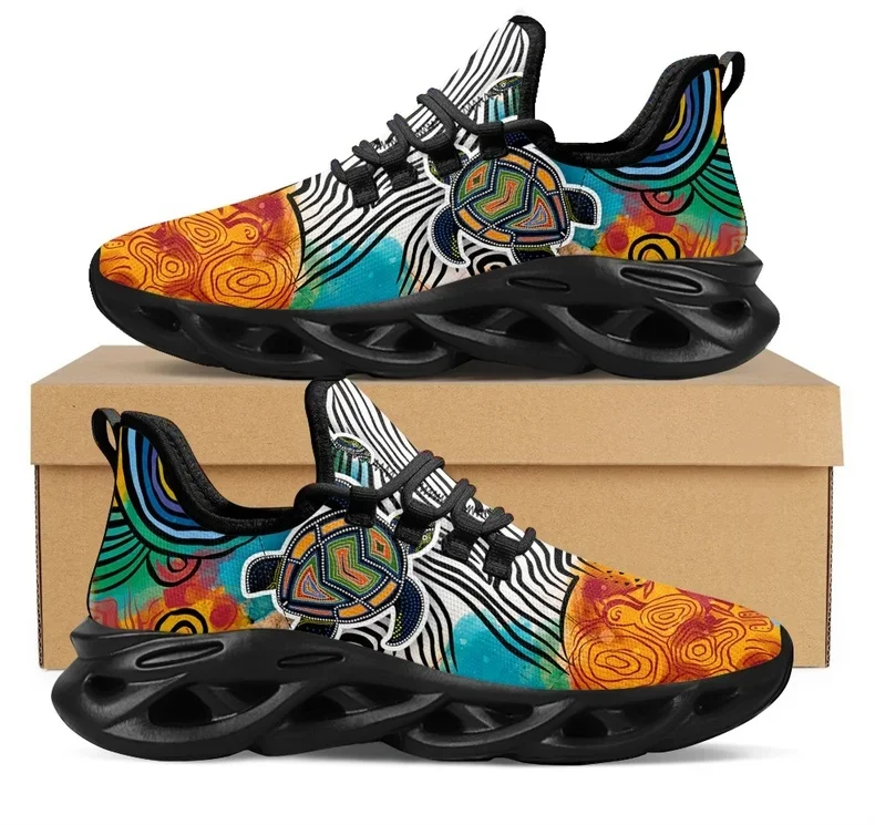 Women Shoes In Australia - Avustralya Aborijin Kaplumbağa Yerli Sanat Tasarım