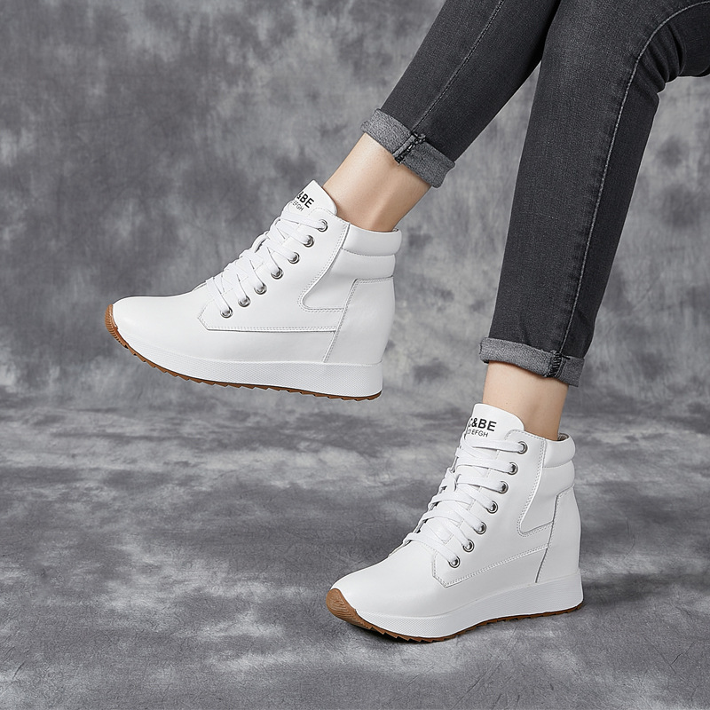 7 CM Hakiki Deri Kadın Ayak Bi - Mesh Sneaker Women incelemesi ve fiyatı