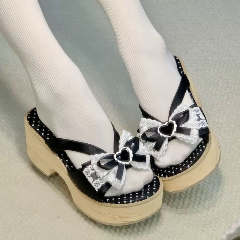 Tatlı Fiyonklu Ahşap Desenli K - Women Shoes Japan incelemesi ve fiyatı