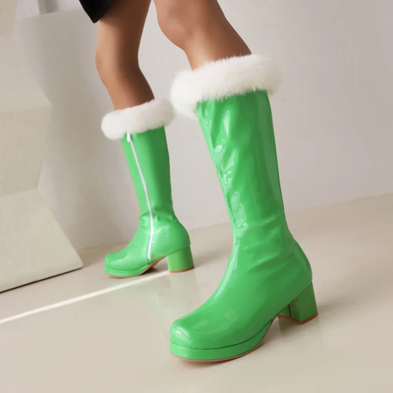 2025 Tatlı Stil Tavşan Kürk Şe - Women Shoes Kinds incelemesi ve fiyatı