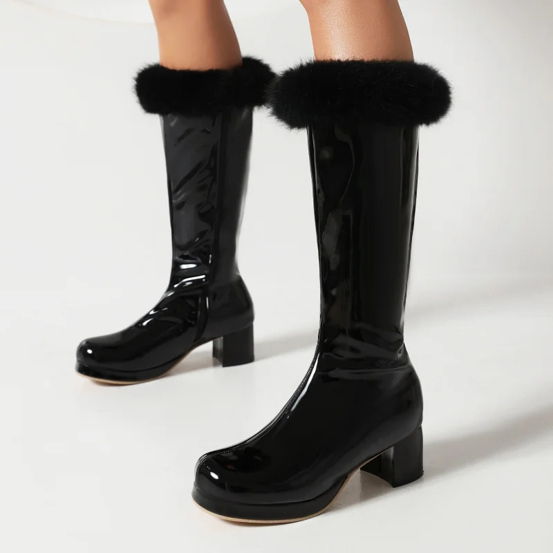 2025 Tatlı Stil Tavşan Kürk Şe - Women Shoes Kinds incelemesi ve fiyatı