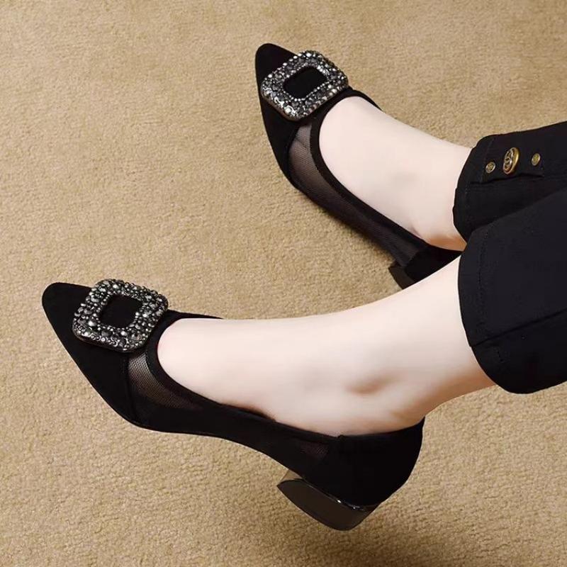 Zarif Sivri Burunlu Fileli Blo - Women Shoes Size incelemesi ve fiyatı